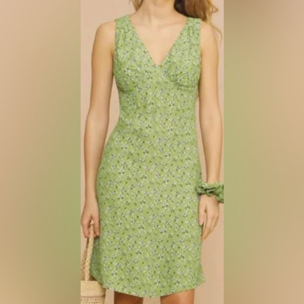 Rouje Silvia Dress in Jade Green